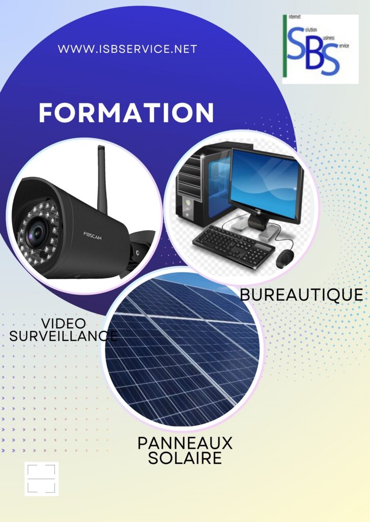 surveillance, panneaux solaire, informatique chez ISBSERVICE